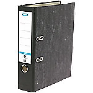 Image of ELBA Lever Arch File Smart Original 80 mm Marbled Cardboard 2 ring A4 Black
