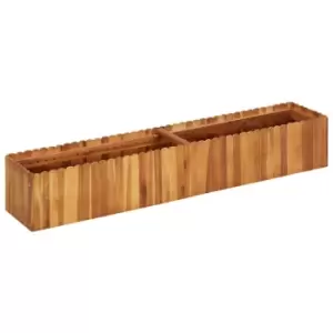 Image of Garden Raised Bed 150x30x25cm Solid Acacia Wood Vidaxl Brown