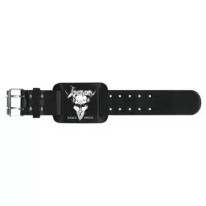 Image of Venom - Black Metal Leather Wrist Strap