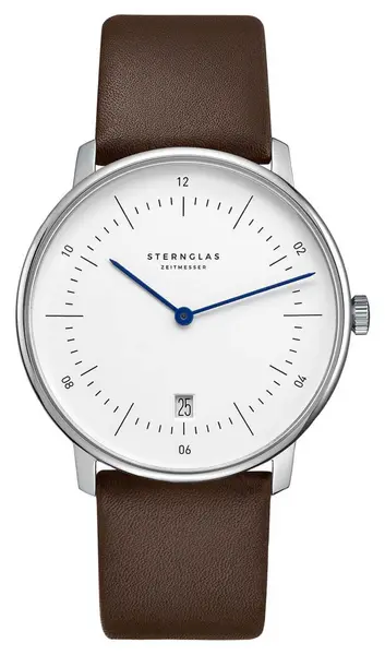 Image of STERNGLAS S01-NA01-PR04 Naos Quartz (38mm) White Dial / Watch