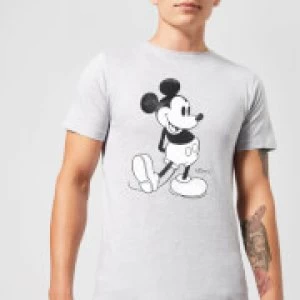 Image of Disney Mickey Mouse Classic Kick B&W T-Shirt - Grey - S