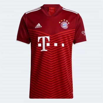 Image of adidas Bayern Munich Home Shirt 2021 2022 - Red