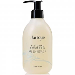 Image of Jurlique Restoring Shower Gel Lemon, Geranium and Clary Sage 300ml