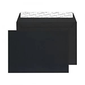 Image of Creative Senses Velvet Envelopes C5 Peel & Seal 162 x 229mm Plain 140 gsm Black Velvet Pack of 125