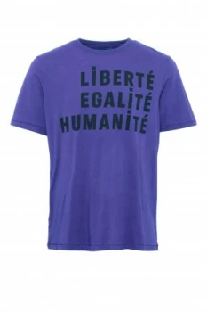 Image of Mens French Connection Egalite T Shirt Cobalt
