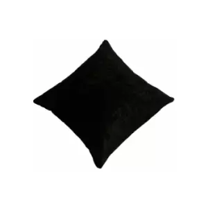 Image of Dorchester Collection Crushed Velvet Cushion Cover, Black, 43 x 43 Cm