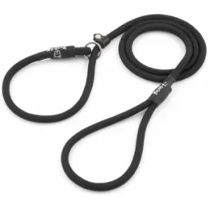 Image of Strong Nylon Slip On Rope Dog Puppy Pet Lead Leash - No Collar Needed - Black - X-Large - Bunty