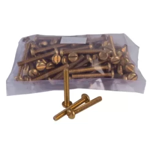Image of Schneider Electric 3747182 Brass Pan Head Machine Screws M4 x 30mm...