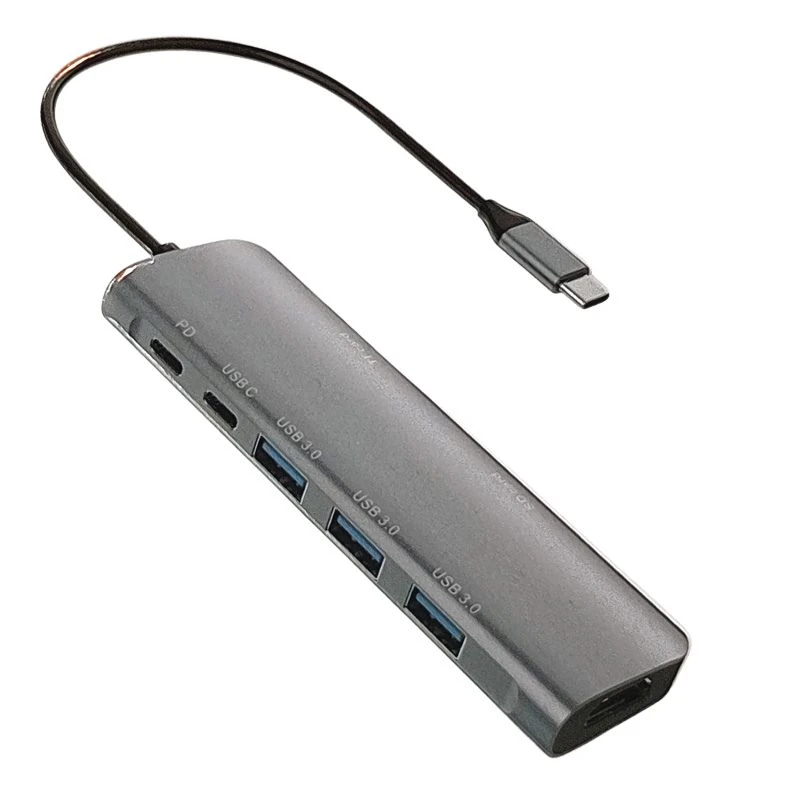 Image of FDL 7 IN 1 USB-C - HDMI / 2x USB-A / 2x USB-C PD & DATA / 2x SD