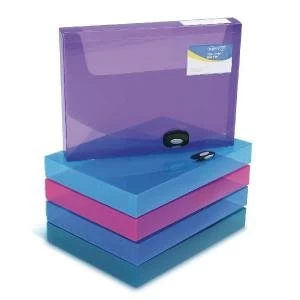 Image of Rapesco Rigid Wallet Box File 40mm A4 Assorted Pack of 5 1048