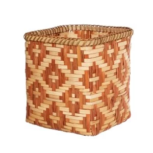 Image of Sass & Belle Terracotta Geo Bamboo Basket