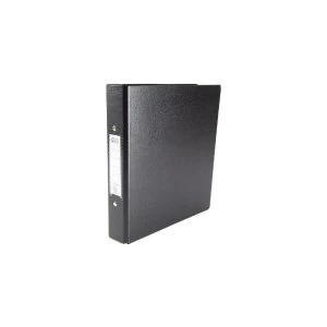 Image of Elba A5 Ring Binder Heavyweight PVC 2 O Ring 25mm Capacity Black 1 x Pack of 10
