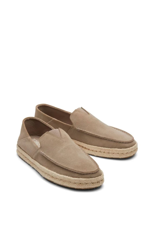 Image of TOMS Mens Alonso Loafer Rope Loafers Dune Sand Natural, 9