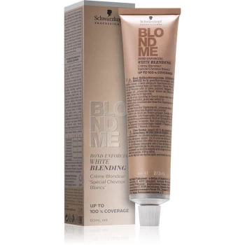 Image of Schwarzkopf Professional Blondme White & Blending Lightening Cream for Covering White Hair Shade W - Caramel 60ml