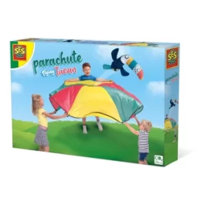 Image of SES CREATIVE Childrens Parachute Flying Toucan, Unisex, Three Years and Above, Multi-colour (02289)