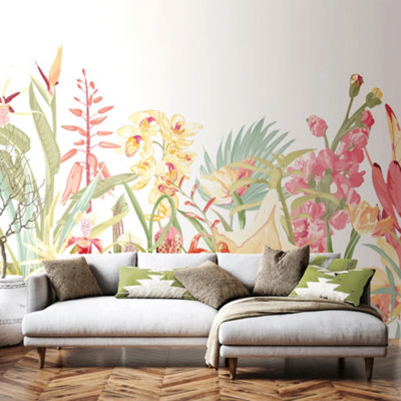 Image of Origin Murals Tropical Foliage Matt Smooth Paste The Wall Mural 350Cm Wide X 280Cm High