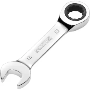 Image of Draper Hi-Torq Stubby Ratchet Combination Spanner 13mm