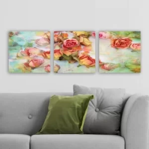 Image of P1000544 Multicolor Decorative Canvas Painting (3 Pieces)