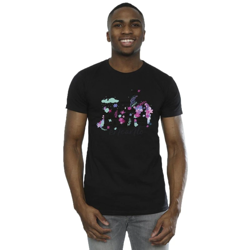 Image of Disney Men Encanto Casita T-Shirt in Black Size: Small Black S Male 5063153611245