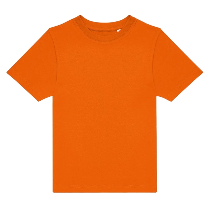 Image of B&C Plain Red T-Shirt in Orange Size: 12-13 Years Orange Unisex 12-13 Years
