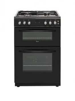 Image of Swan Sx15890B 60Cm Twin Cavity Gas Cooker - Black