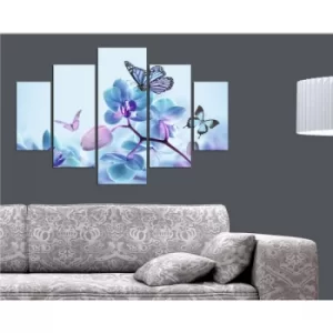 Image of ST131 Multicolor Decorative MDF Painting (5 Pieces)