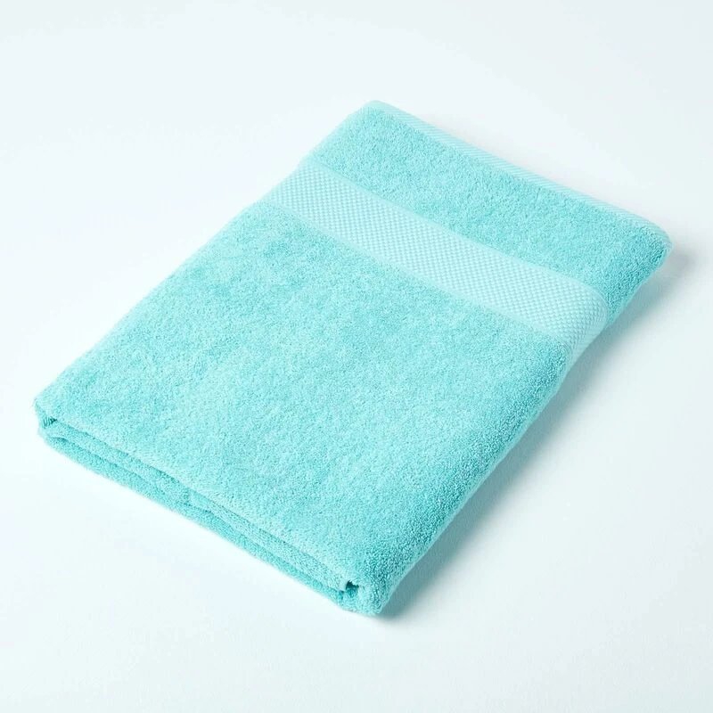 Image of Homescapes Turkish Cotton Jumbo Towel Aqua