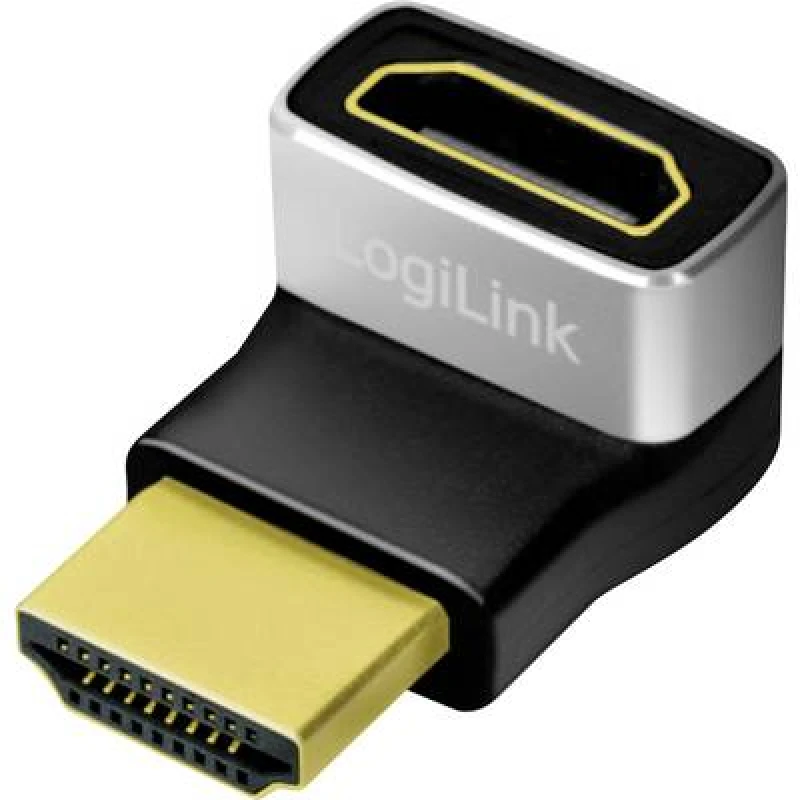 Image of Logilink LogiLink AH0007A HDMI Adapter [1x HDMI socket - 1x HDMI plug] Black-grey AH0007A