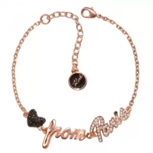 Image of Ladies Karl Lagerfeld Rose Gold Plated Love From Paris Bracelet