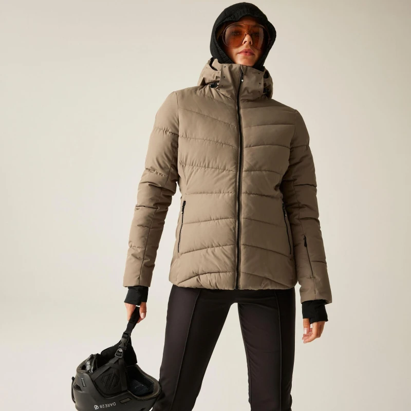 Image of Dare 2b Womens Glacier Insulated Waterproof Jacket Pine Bark female 14