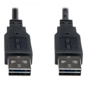 Image of Tripp Lite Universal Reversible USB 2.0 Cable Reversible A To