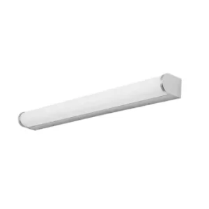 Image of Lungo Bathroom LED Flush Wall Light Chrome 1365lm 3000K IP44