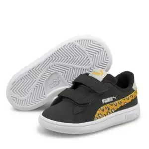 Image of Puma Smash Roar Infant Girls Trainers - Black