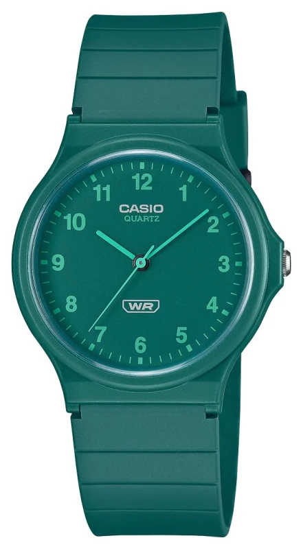Image of Casio Casio Classic Analogue Green Strap Watch