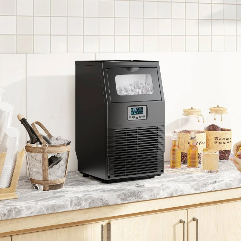 Image of HOMCOM HOMCOM Commercial Ice Maker with 4kg Ice Storage for Home Restaurant 5063603071575