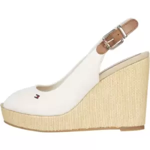 Image of Tommy Hilfiger Iconic Elena Sling Back Wedges - White