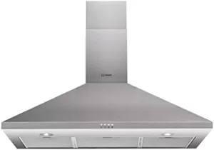 Image of Indesit IHPC95LMX 90cm Pyramid Chimney Cooker Hood