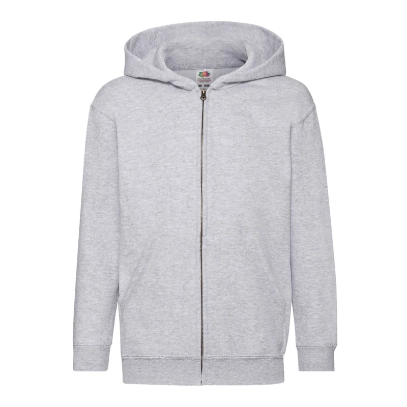 Image of Fruit Of The Loom Classic Full Zip Hoodie Grey unisex