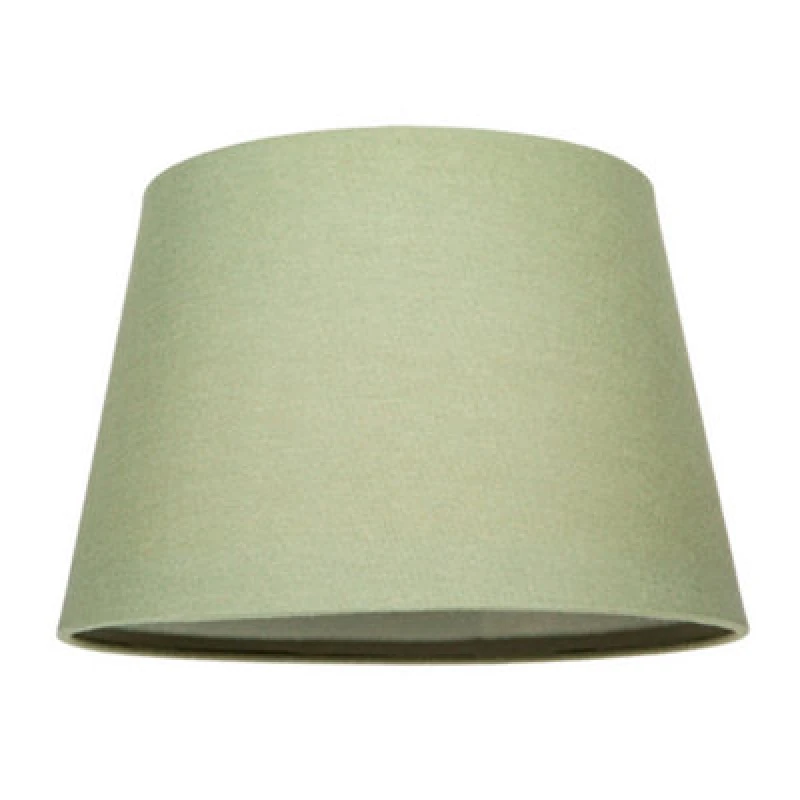 Image of Happy Homewares Classic 10" Olive Green Linen Fabric Drum Table/pendant Lamp Shade 60W Max