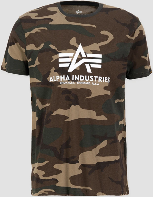 Image of Alpha Industries Basic Camo T-Shirt, multicolored, Size M for Men