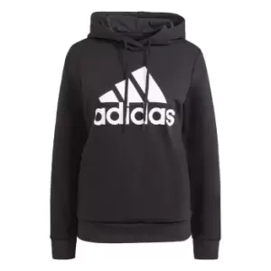 Image of adidas LOUNGEWEAR Essentials Logo Fleece Hoodie Womens - Black