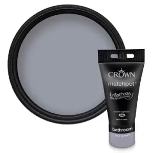 Image of Crown Easyclean Bathroom Paint Blue Gravel - 0.04L