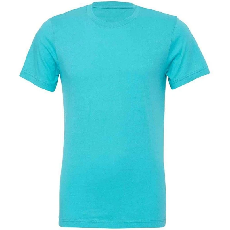 Image of Bella + Canvas Mens Crew Neck T-Shirt in Teal Size: XS Teal Male XS