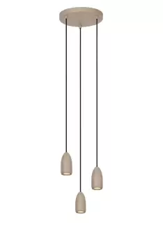 Image of Evora Modern Pendant light - Ø25cm - 3xGU10 - Taupe