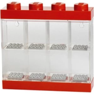 Image of LEGO Mini Figure Display (8 Minifigures) - Bright Red
