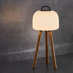 Image of Kettle To-Go Tripod 31 Outdoor Patio Terrace Easy Twist Mount Accessory in Nature (H) 33.8cm