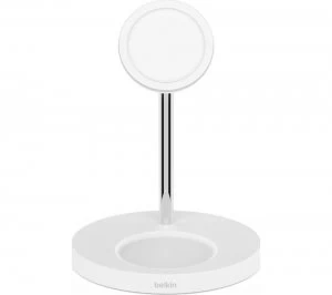 Image of BELKIN WIZ010myWH 2-in-1 Qi Wireless Charger with MagSafe