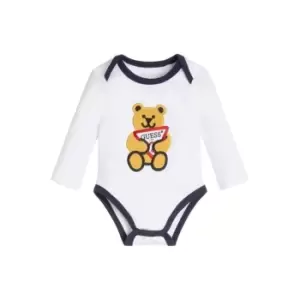 Image of Guess Bear Bodysuit Bb00 - White