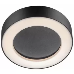 Image of Nordlux Teton LED Dimmable Outdoor Flush Black, IP54, 3000K