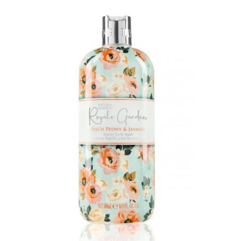 Image of Baylis & Harding Luxury Body Wash Peach, Peony & Jasmine 500ml